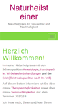 Mobile Screenshot of naturheilsteiner.de